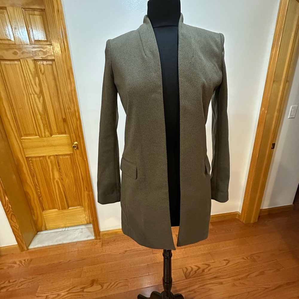 Calvin Klein Olive 🫒 green Women's Brown Blazer Jacket in excellent condition